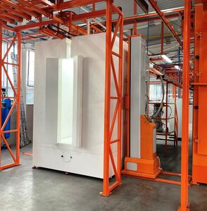 PVC anti static powder coat booth
